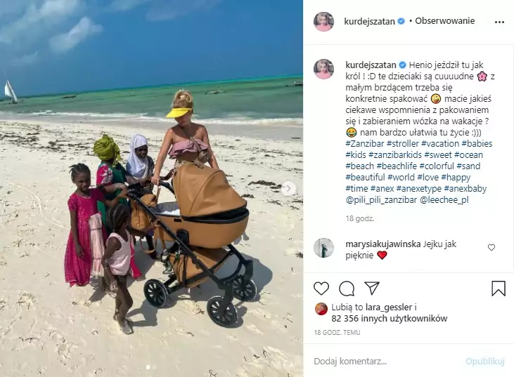 Barbara Kurdej-Szatan na wakacjach / Instagram @kurdejszatan 