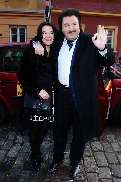 Krzysztof Krawczyk z żoną