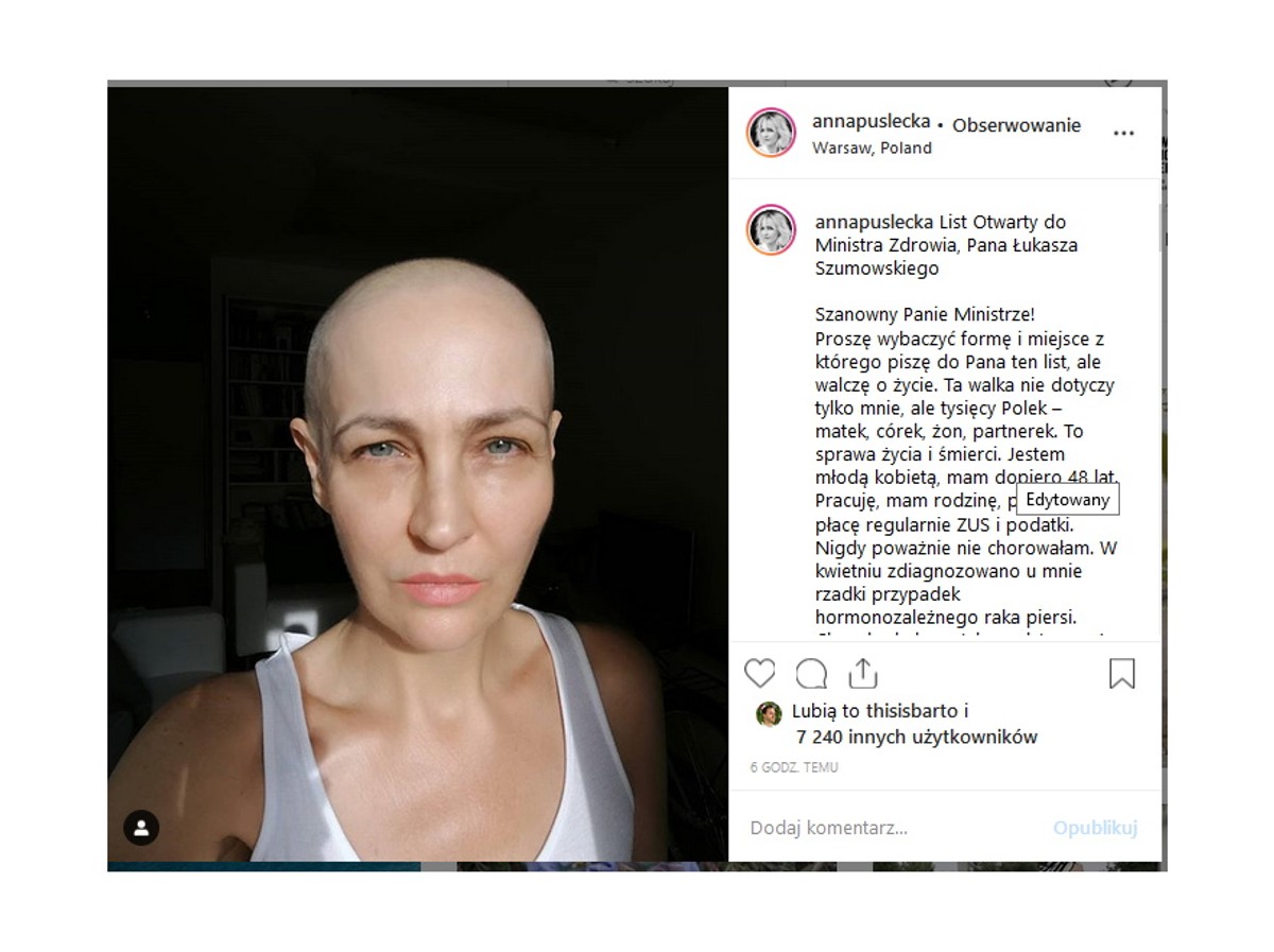 Dziennikarka walczy o życie.
