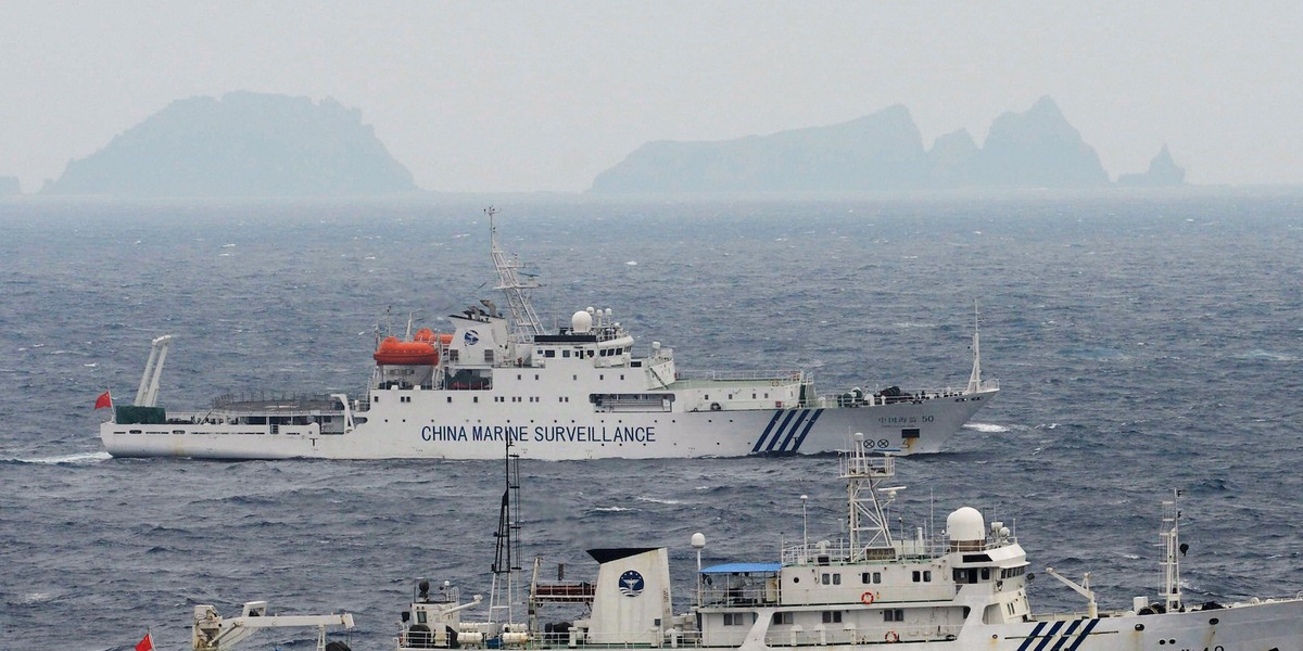 Chinese marine surveillance ships patrol the East China Sea.