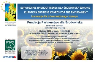 Czy polska firma zdobędzie Europejską Nagrodę 'Biznes dla Środowiska'?