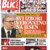 Blic naslovna strana za 27.1.
