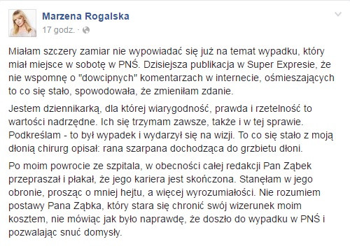 Marzena Rogalska Facebook