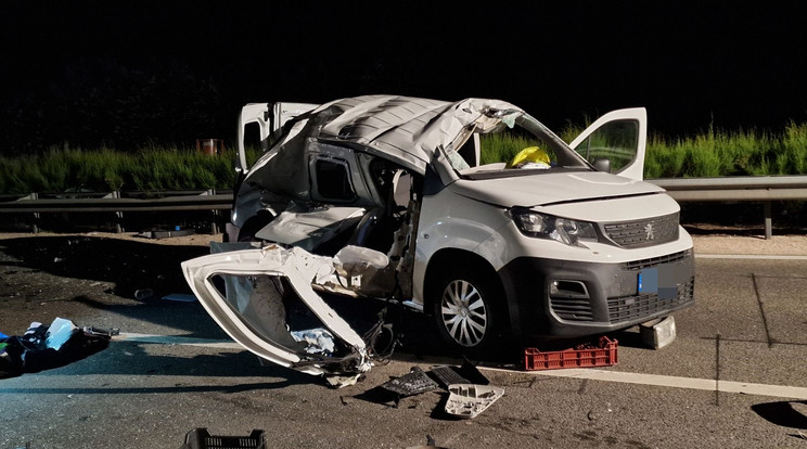 A Peugeotban ülő 19 éves fiatalember meghalt / Fotó: BalesetInfo
