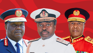 Rtd General Julius Karangi, Rtd General Samson Mwathethe and Rtd General Robert Kibochi