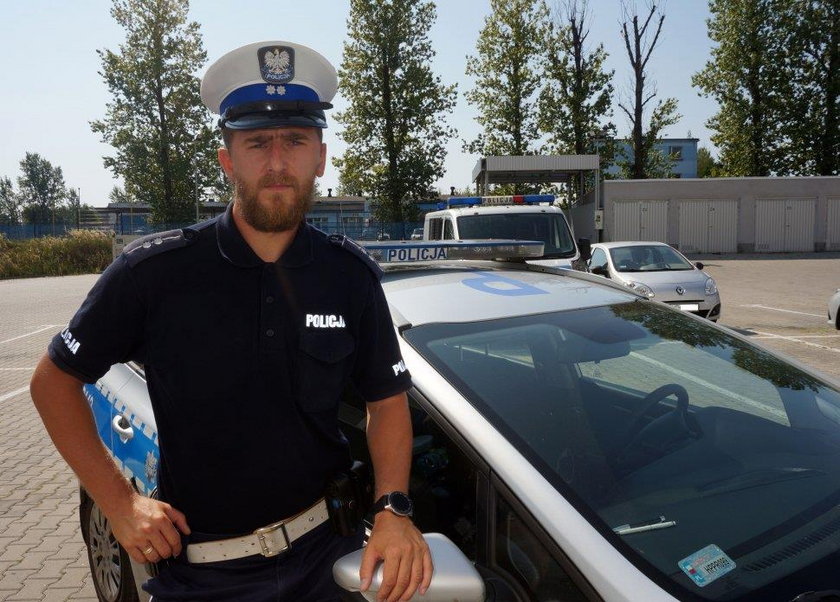 Policjant na rowerze zatrzymał porsche