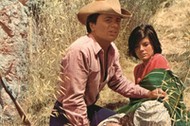 The actors Robert Blake and Katharine Ross in a scene from the movie Tell Them Willie Boy Is Here, 1969