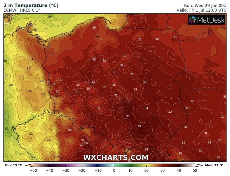 Czekają nas jeszcze dwa bardzo gorące dni