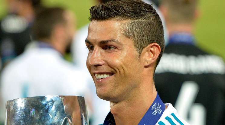 Ronaldo nem is lehetne boldogabb / Fotó: Northfoto