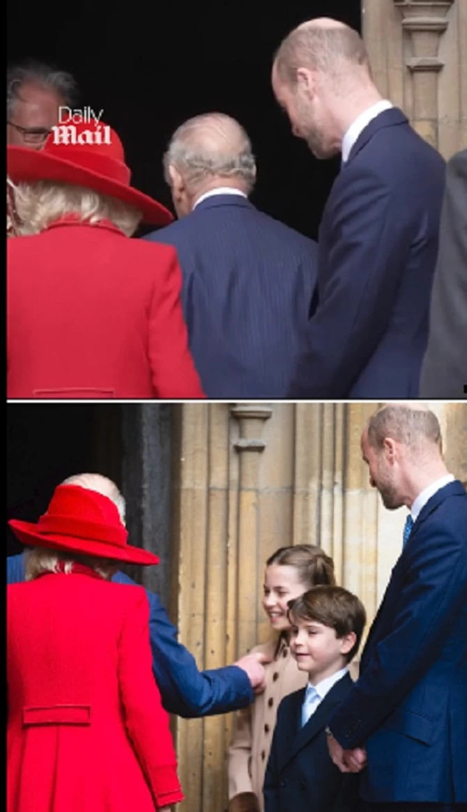 Kralj Čarls stigao u kapelu Svetog Đorđa, kad je ugledao svoje unuke, odmah ovo uradio