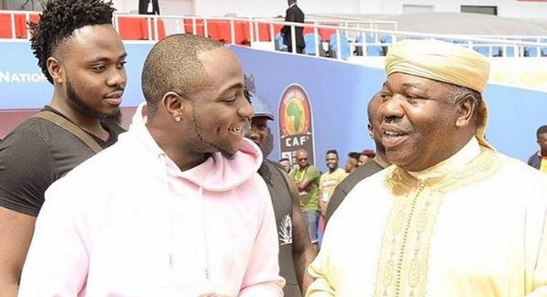 Davido and President of Gabon, Ali Bongo