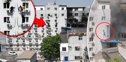 Pacjenci uciekali przez okna na prześcieradłach. Dramatyczne nagranie z Chin