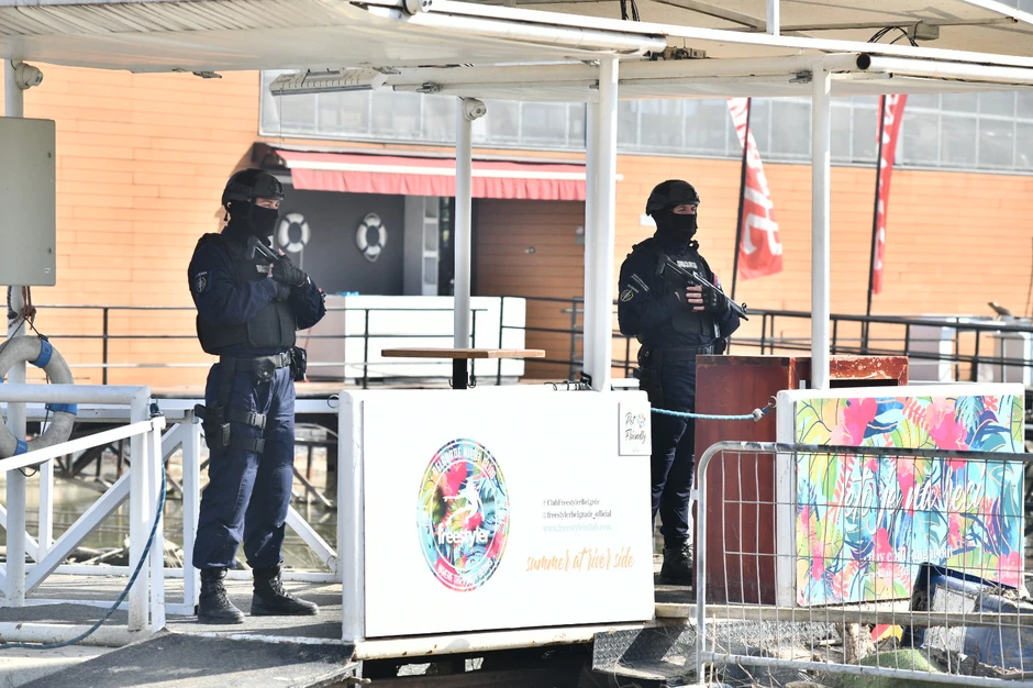 Racija na beogradskom splavu "Fristajler"