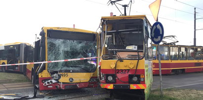 Rondo Sybiraków: katastrofa! 25 osób rannych w wypadku autobusu i tramwaju