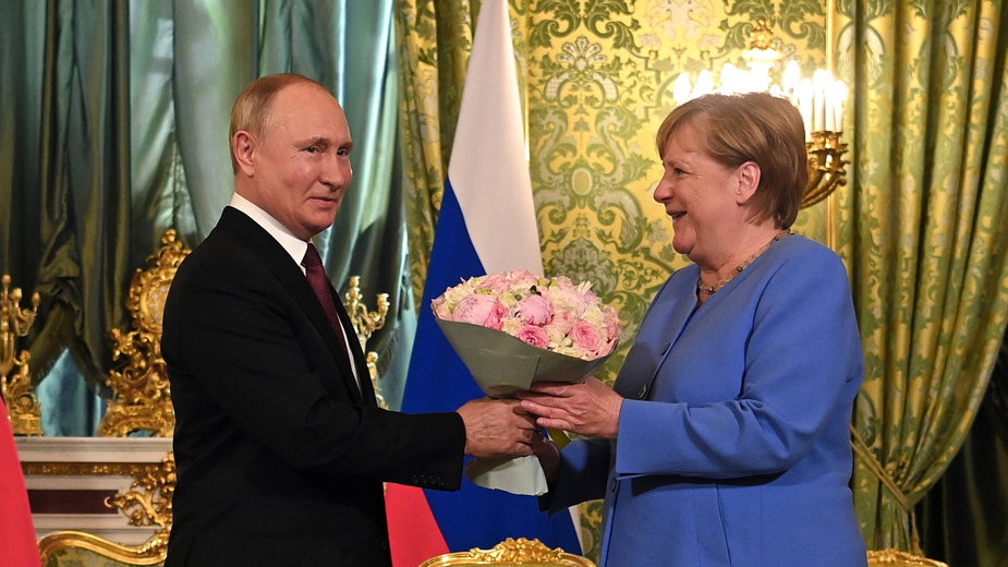 Władimir Putin i Angela Merkel podczas ich ostatniego spotkania na Kremlu