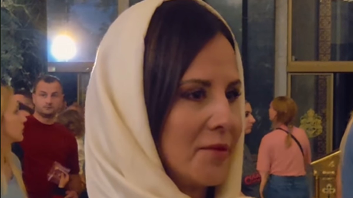 Tamara Vučić u Hramu svetog Save