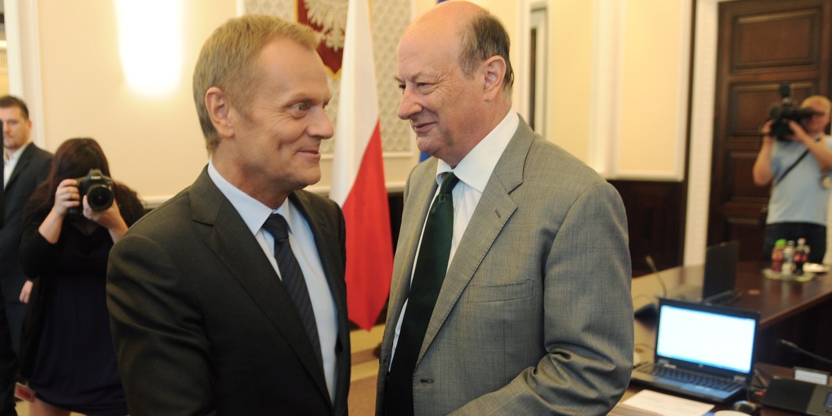 Jacek Rostowski i Donald Tusk