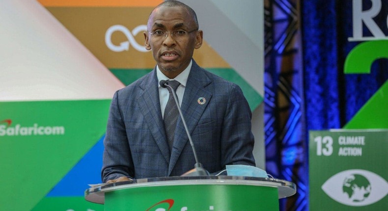 File image of Safaricom CEO Peter Ndegwa