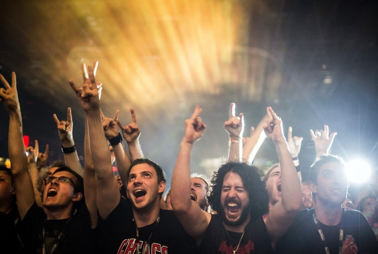 Fani Black Sabbath na koncercie w Budapeszcie