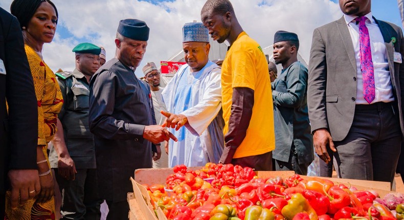 Vice President Yemi Osinbajo says the Federal Government will take 100 million Nigerians out of poverty in the next 10 years [Twitter/@NGRPresident]