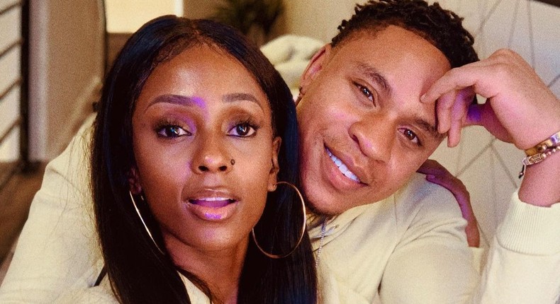 Vanessa Mdeee and her hubby Rotimi