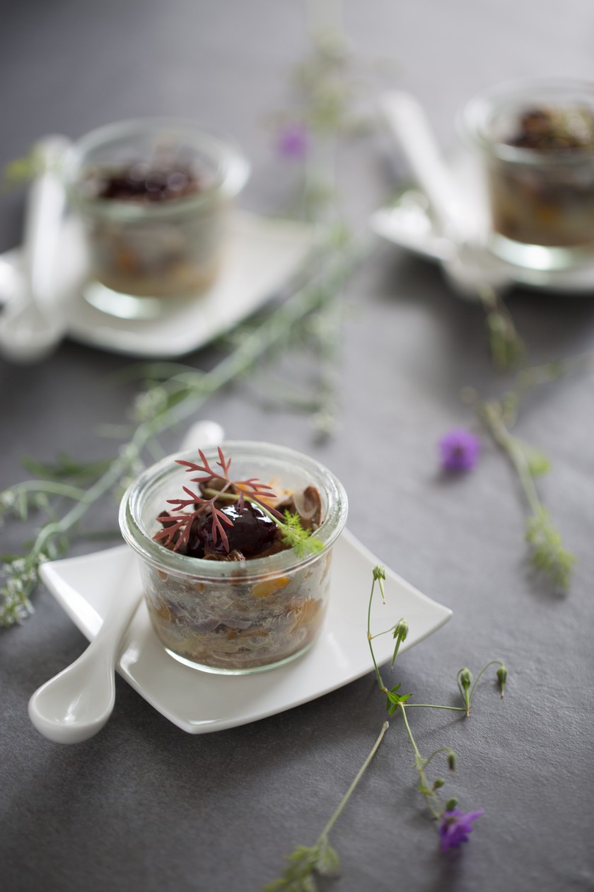 Die Kürbis-Apfel-Terrine vom Zürcher Koch David Geisser eignet sich vorzüglich für den Herbst.