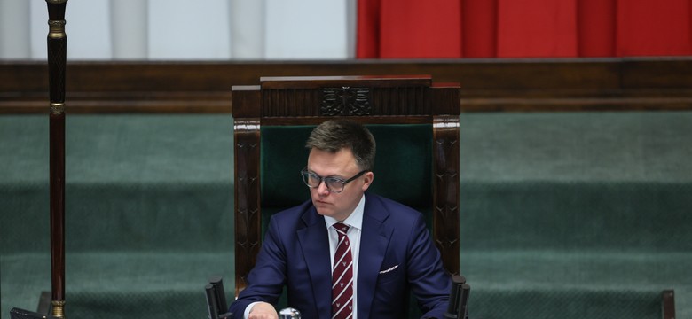 Marszałek Sejmu Szymon Hołownia wygłosi orędzie