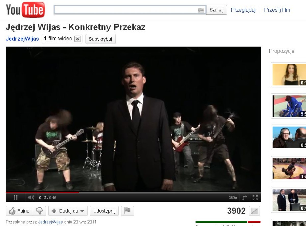 Jędrzej Wijas w wyborczym klipie