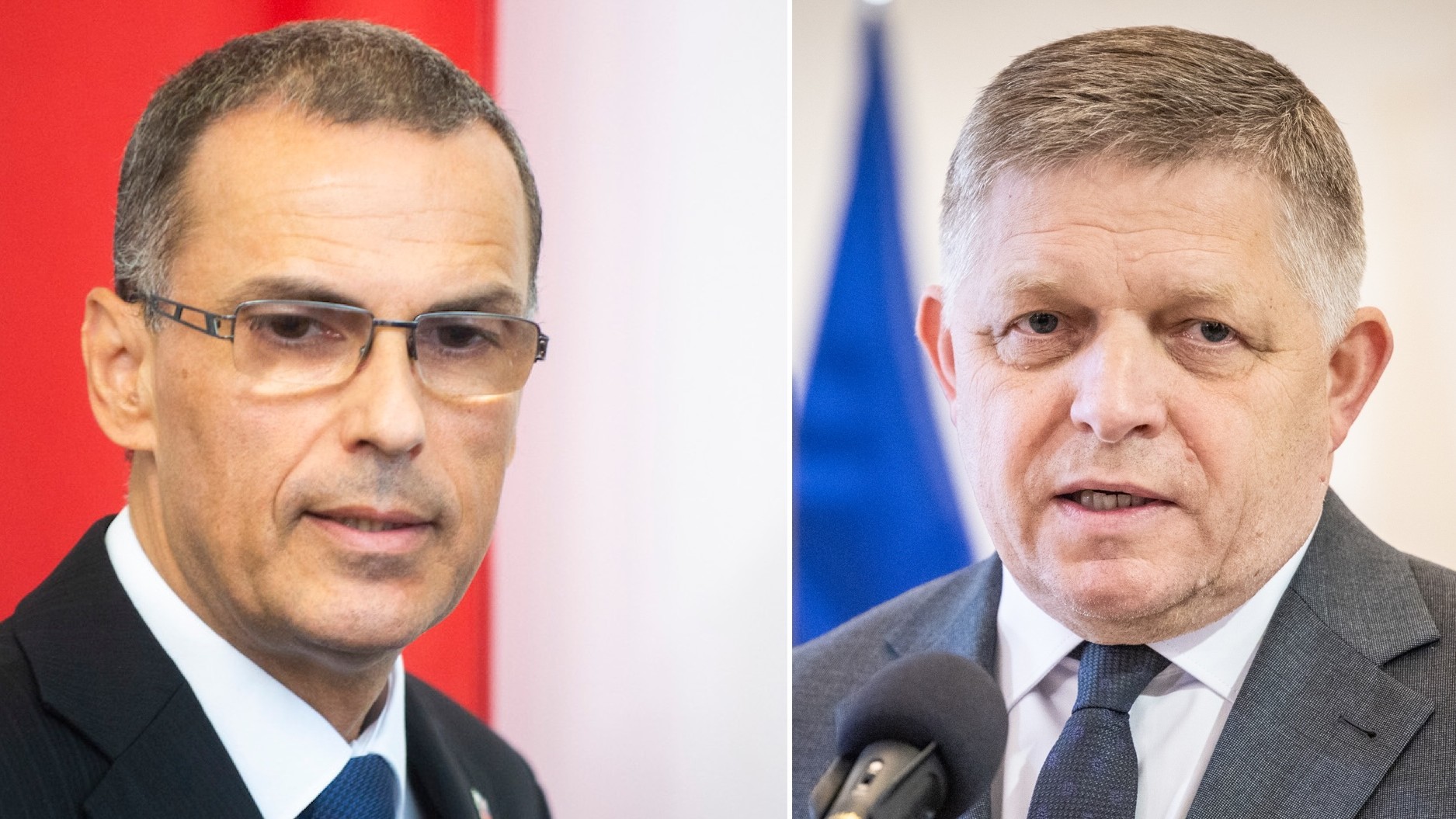 Maroš Žilinka a Robert Fico