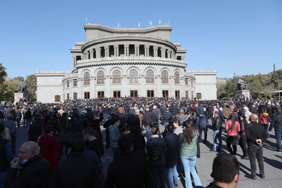 Protest na Trgu slobode u Jerevanu
