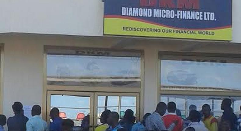 Some frustrated customers of DKM besieged the premises of the company had earlier for their deposits
