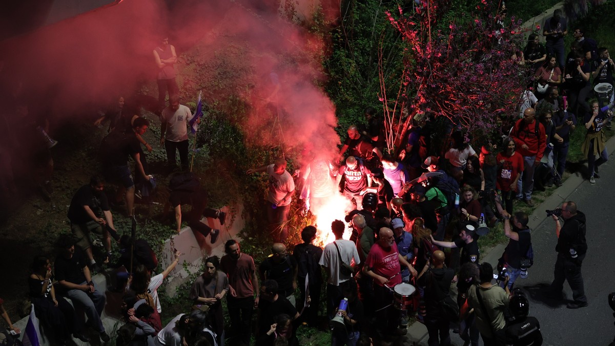 Izraelska Wielkanoc w cieniu protestów. Kilka tysięcy ludzi wyszło na ulice