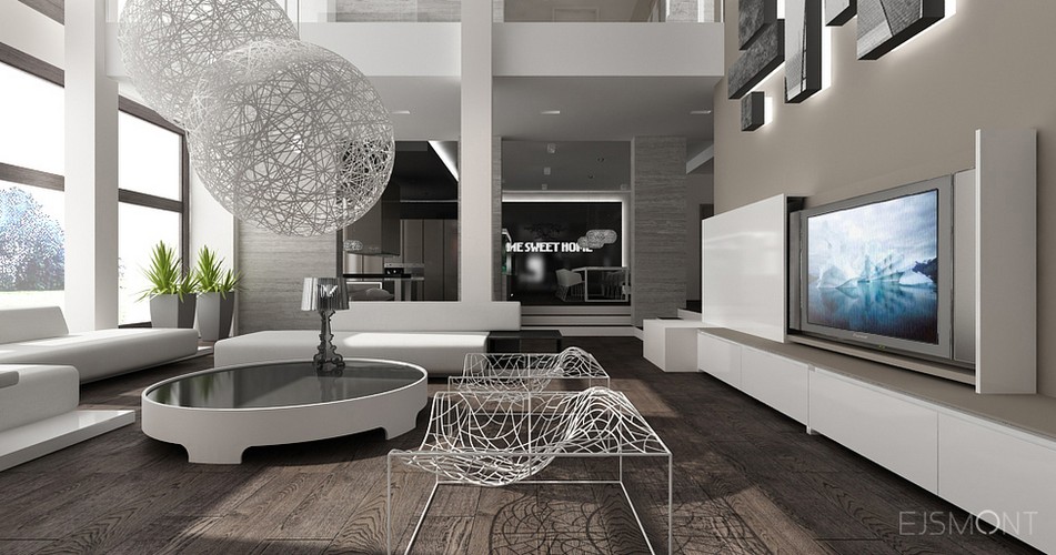 Nowoczesna rezydencja - projekt Ejsmont