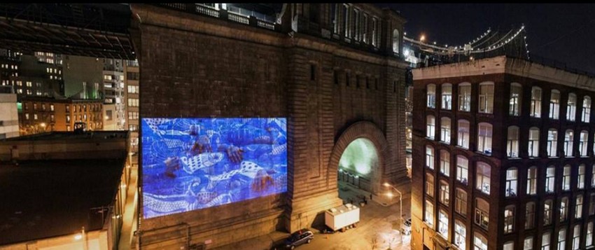 Projekcija radova na mostu u Bruklinu