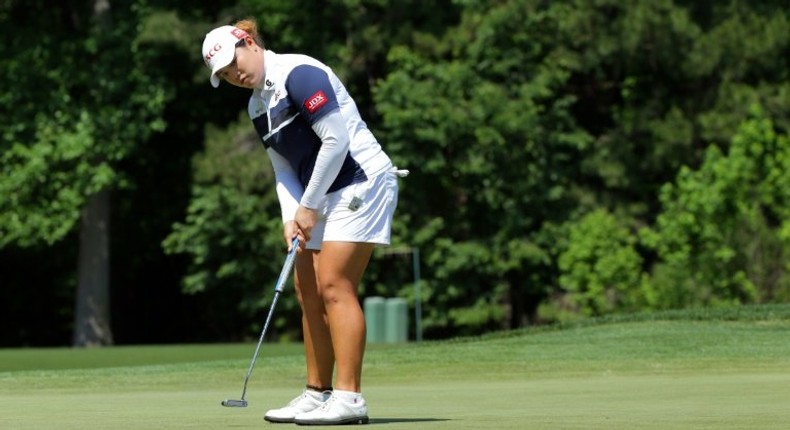 Ariya Jutanugarn of Thailand, pictured on May 19, 2017, will defend a title for the second week in a row at the LPGA Volvik Championship