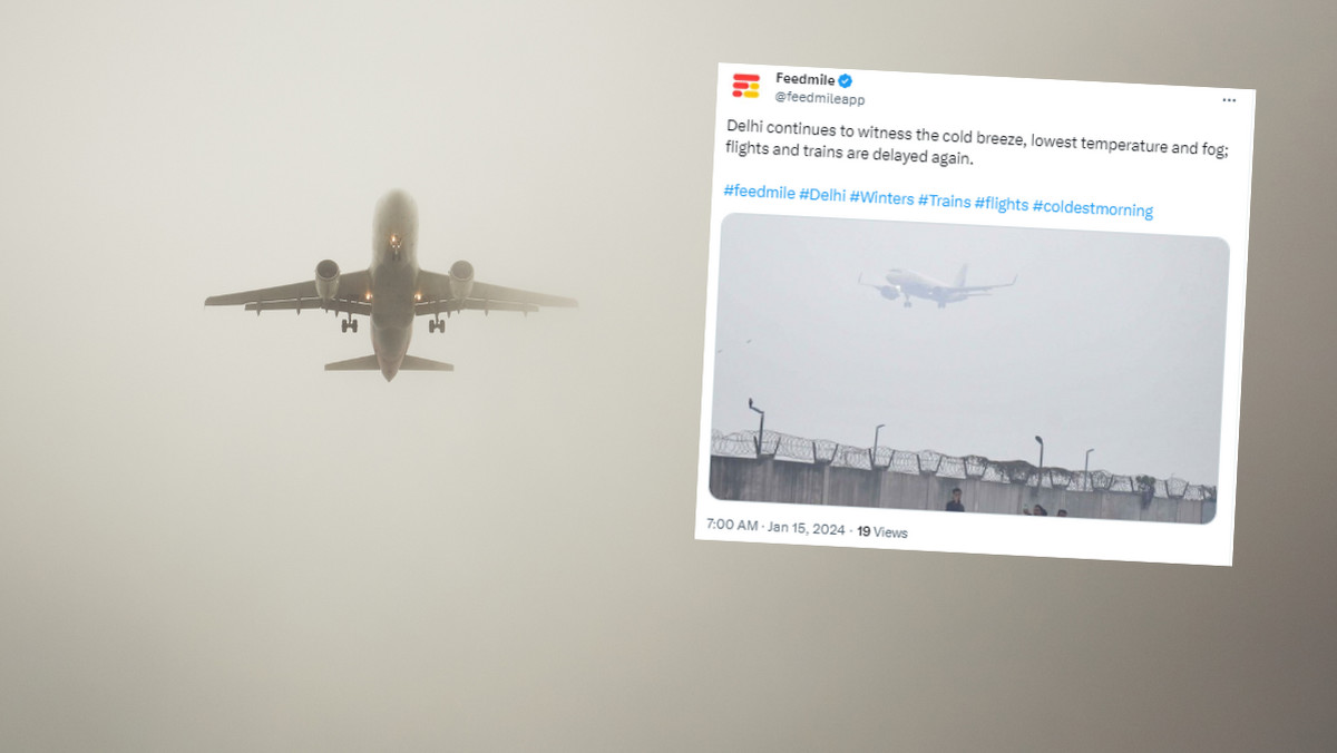 Gęsta mgła zakłóca połączenia lotnicze i kolejowe w Delhi