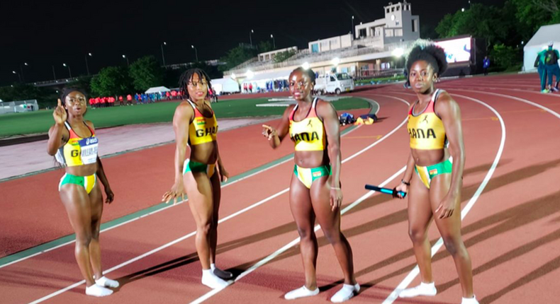 Ghana’s female 4x100m relay team 