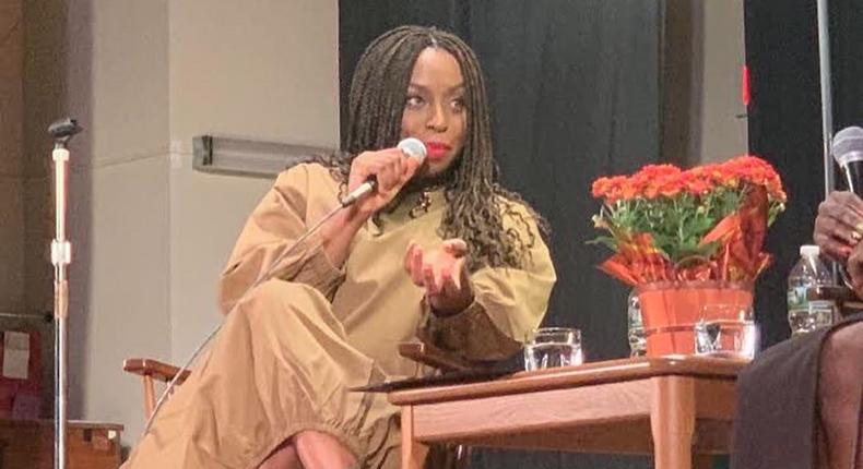 Chimamanda Adichie says in many countries across the world, the idea of domestic work is still seen as something that women should do. [Instagram/ChimamandaAdichie]