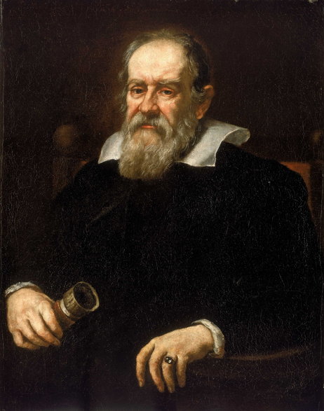 Galileusz na portrecie autorstwa Justusa Sustermansa (domena publiczna)