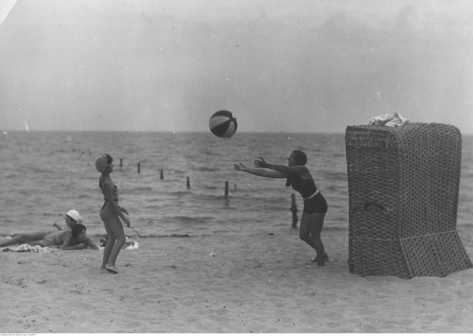 Plaża w Karwi, lipiec 1932 roku