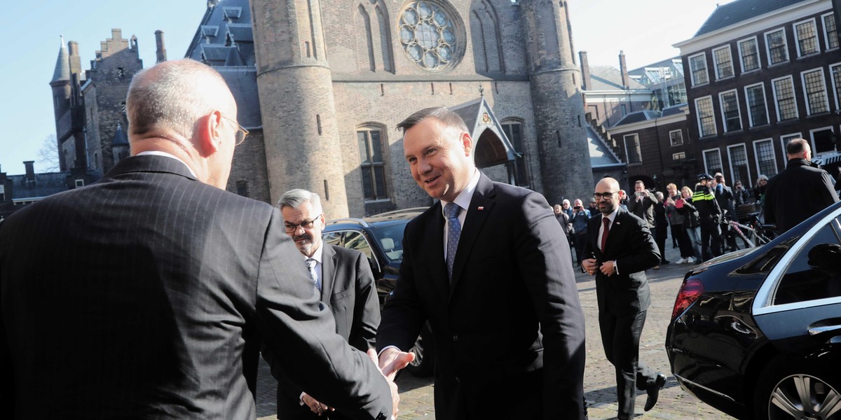 Prezydent Andrzej Duda w Hadze