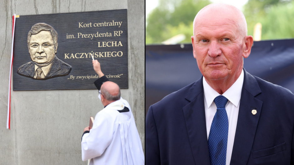 Otwarcie kortu centralnego im. Lecha Kaczyńskiego i Mirosław Skrzypczyński (30 lipca 2022 r.)