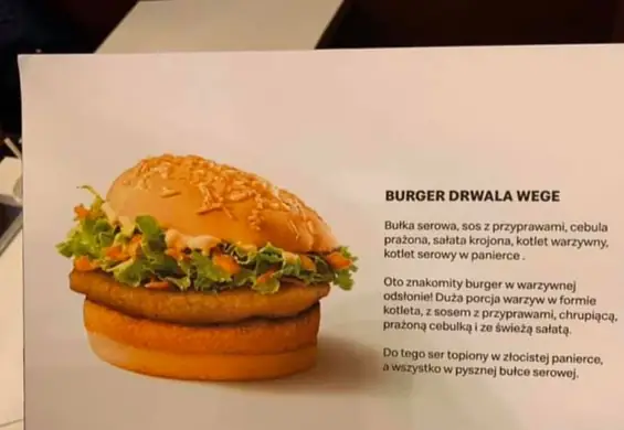 Wegeburger Drwala jeszcze w tym roku w Polsce? Są przecieki z McDonald's