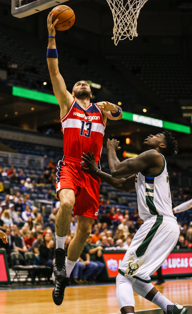 Liga NBA: Wizards lepsi od Bucks w sparingu. 16 punktów Gortata