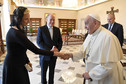 Księżna Charlene z papieżem Franciszkiem