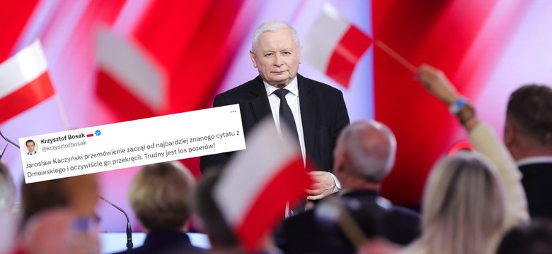 Bosak o wpadce Kaczyńskiego. "Trudny jest los pozerów"