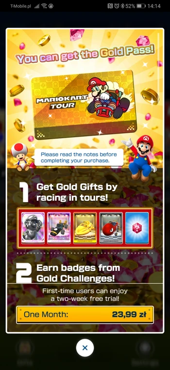 Mario Kart Tour - screenshot z gry (Android)