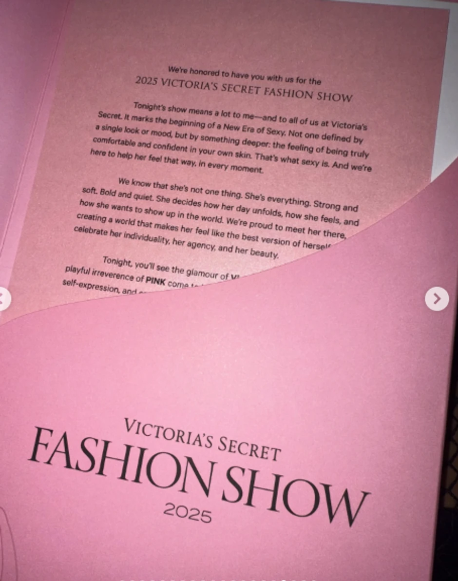 Poruka dobrodošlice na Viktorija Sikret reviji