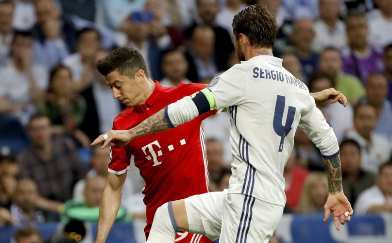 Sergio Ramos i Robert Lewandowski