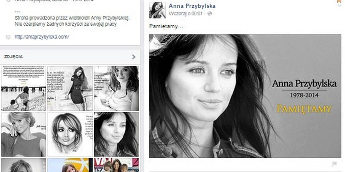 Anna Przybylska facebook